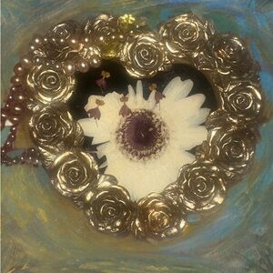 Handmade pressed floral art